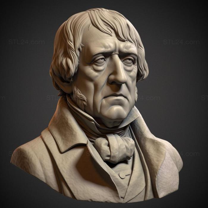 Famous (Georg Hegel 2, 3DFMS_8597) 3D models for cnc